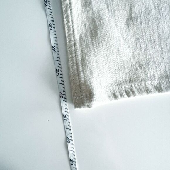 Olsen Women's Pants Wide Leg White Circle Stud Classic Off White Size 6 - Picture 8 of 9